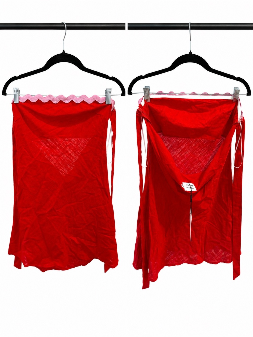 NWT Hello Molly Red Strapless Dress- Women’s Medium